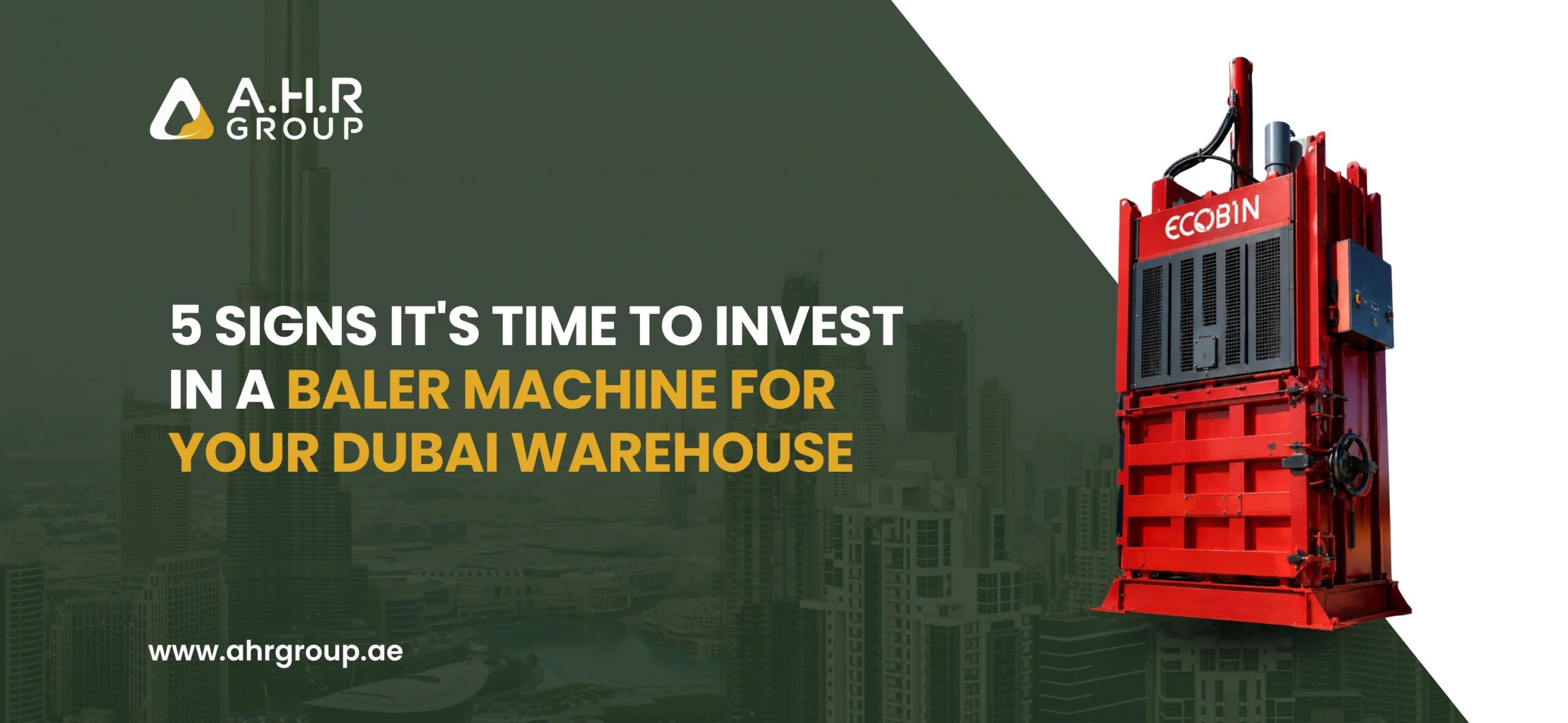 5 Signs It's Time to Invest in a Baler Machine for Your Dubai Warehouse