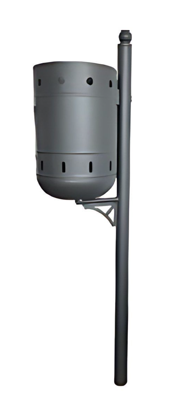 Post-Mounted Perforated Bin