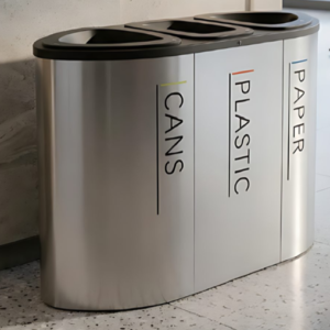 recycling bins