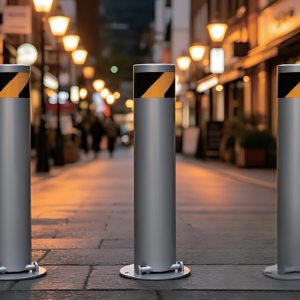 Safety Bollard with Reflective Band