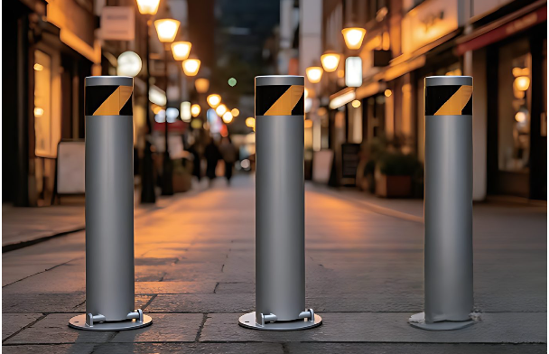 Safety Bollard with Reflective Band